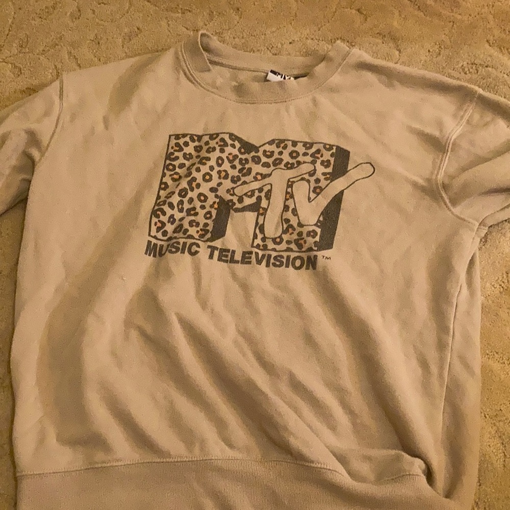 Tan MTV Leopard Sweater.